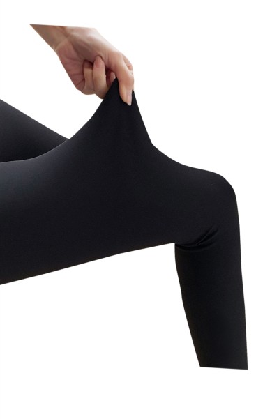 Cashmere shark pants female autumn and winter wear extra thick tight pressure thin leg waist lift buttock Barbie Yoga Leggings  SKSP029 back view